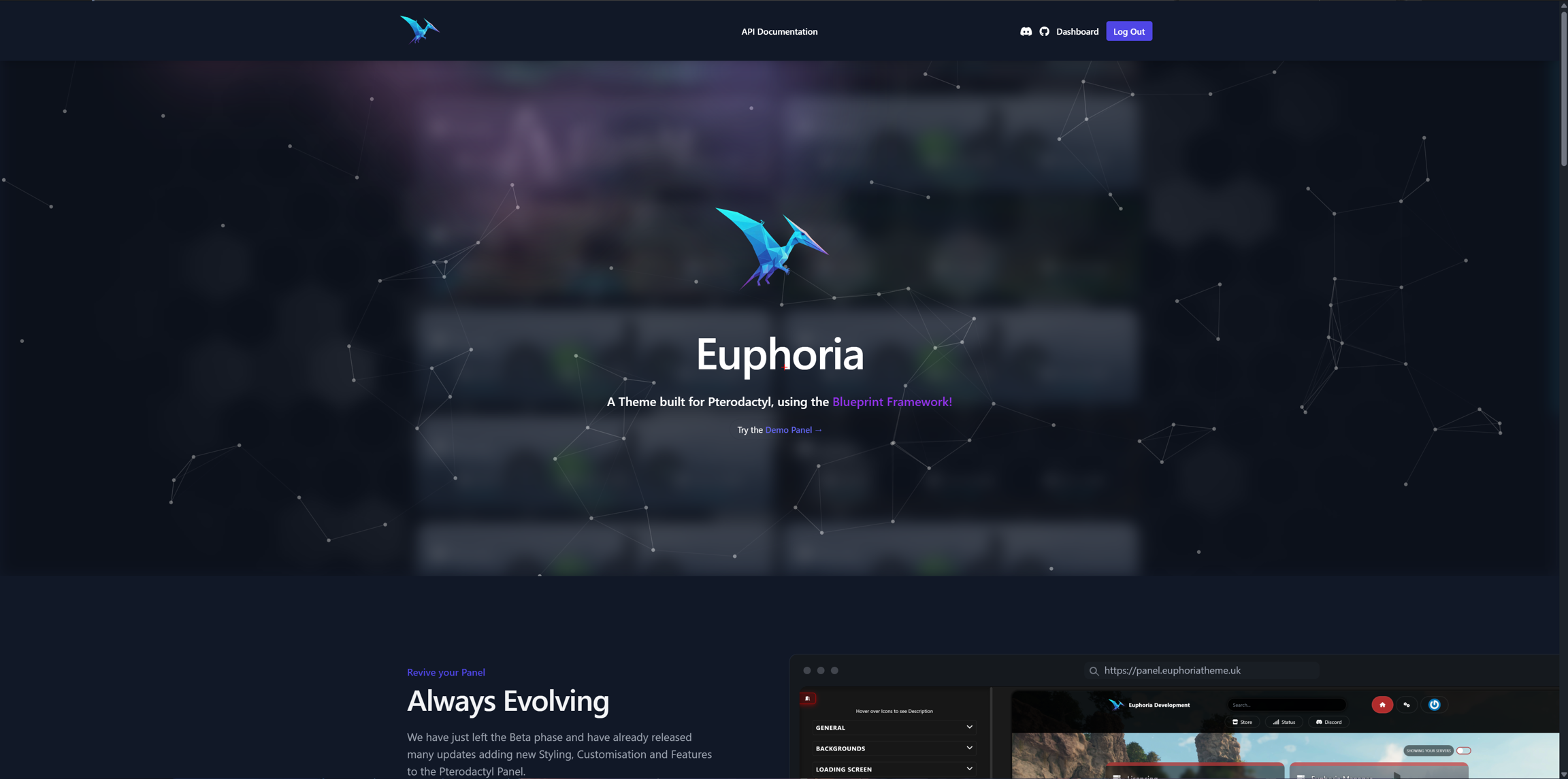 Site and API configuration example